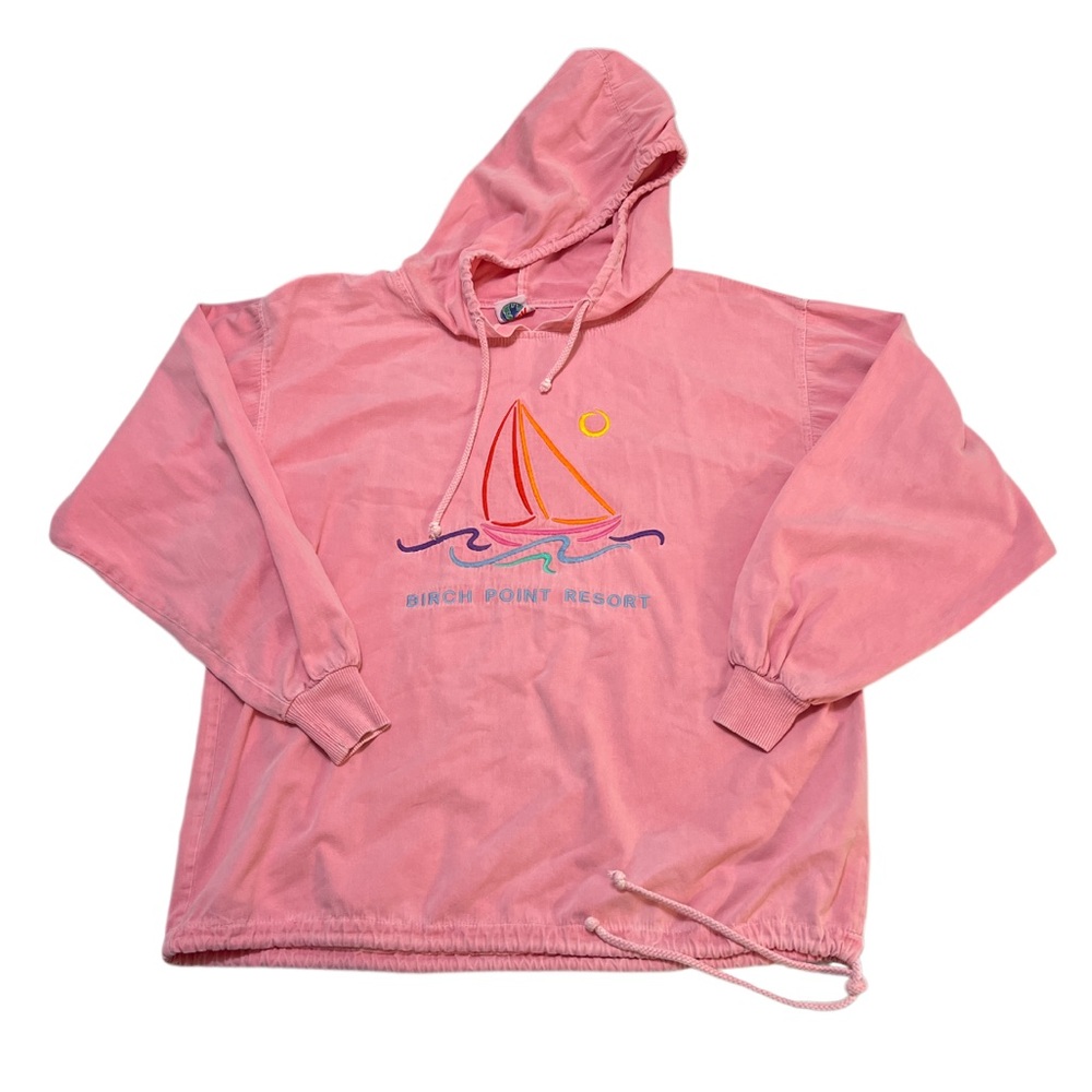 Vintage Birch Point Resort Novelty Hoodie